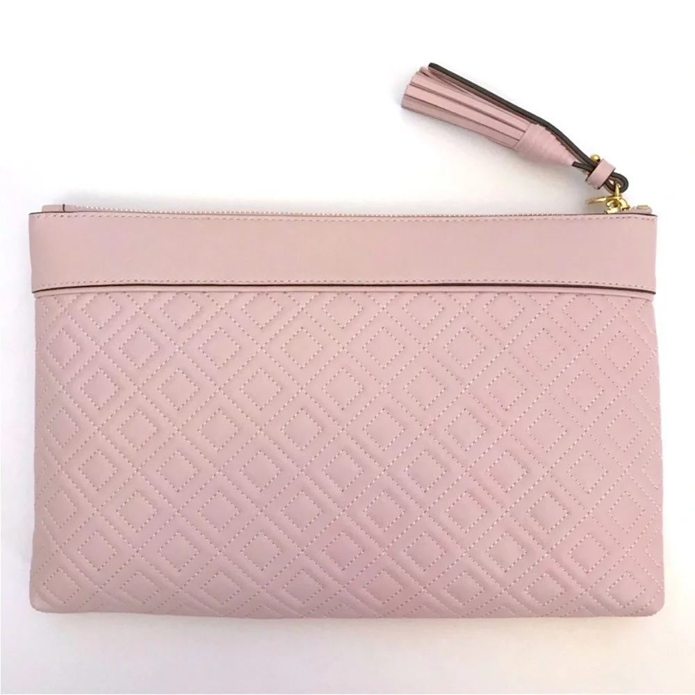 Tory Burch Fleming Medium Pouch in Shell Pink - Picture 7 of 10